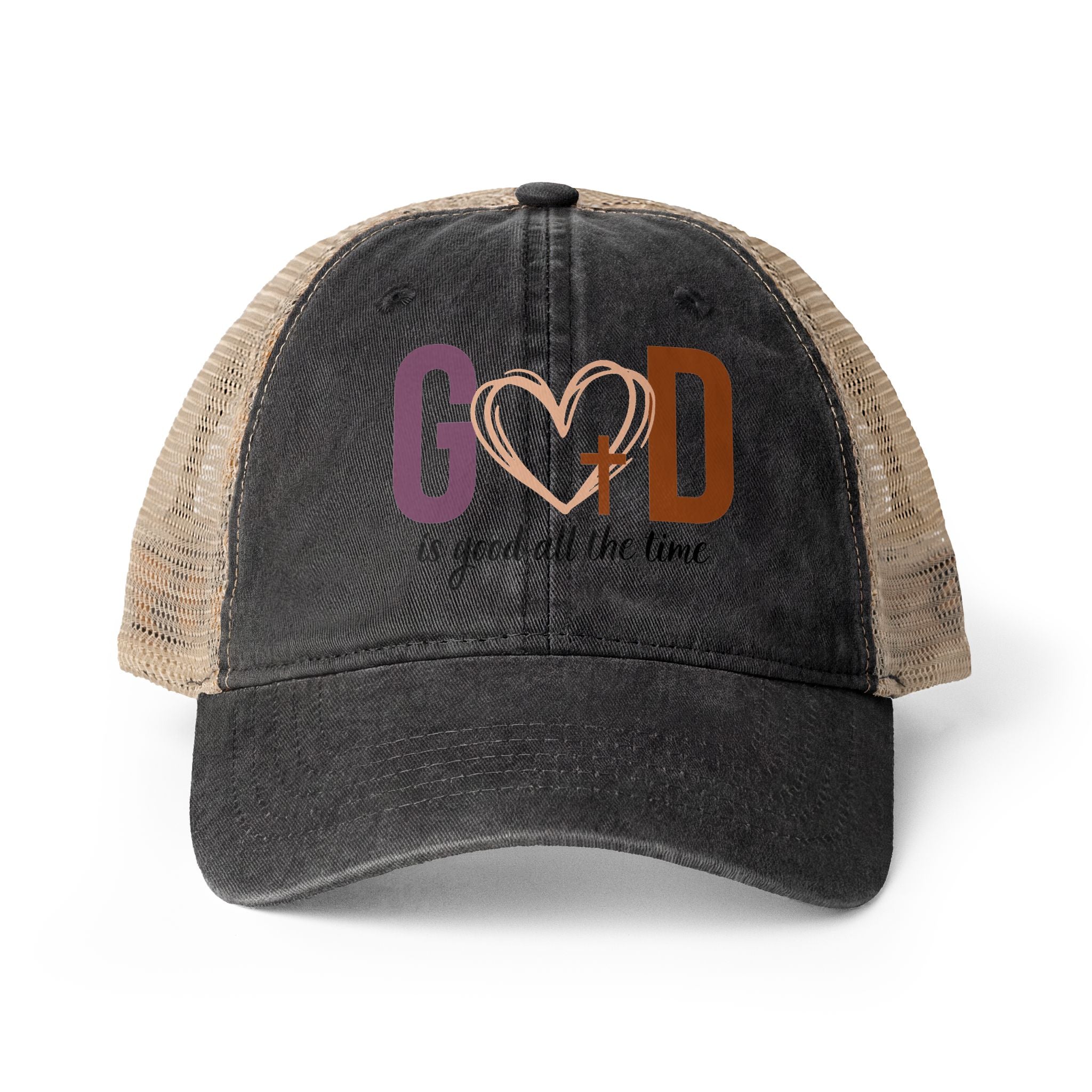 GOD is good | Women's Washed Mesh-Back Cap